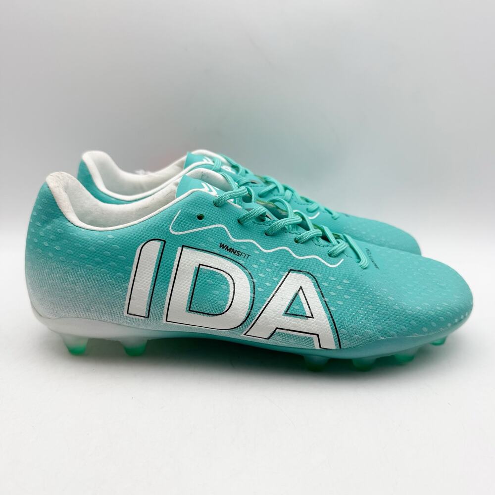 IDA Rise Club Womens FG Soccer Cleats US 6.5 EU 37 Turquoise Teal Blue NWOB